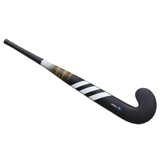 Adidas Estro Wood Black Gold Junior Indoor Hallenhockeyschläger – Ansicht 1
