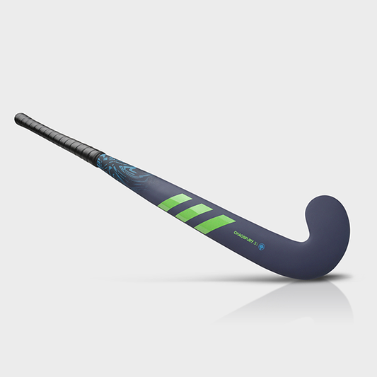 adidas Chaosfury Wood .5 i Blue Lucid Lime Indoor Hallenhockeyschläger – Ansicht 1